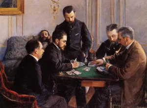 Game of Bezique painting by Gustave Caillebotte