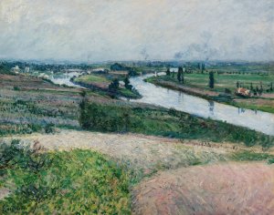 La Seine a La Pointe D'epinay by Gustave Caillebotte Oil Painting