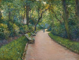 Le Parc Monceau by Gustave Caillebotte Oil Painting