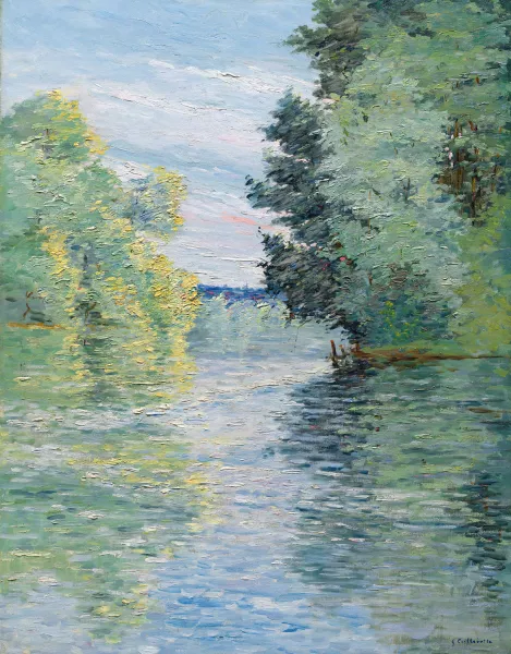 Le Petit bras de la Seine a Argenteuil by Gustave Caillebotte Oil ...