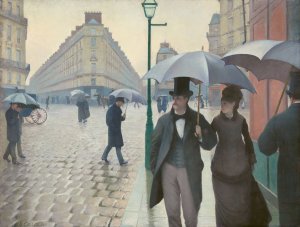 Paris Street; Rainy Day by Gustave Caillebotte Oil Painting