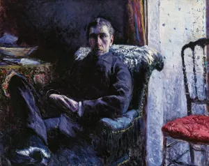 Portrait de Georges Roman by Gustave Caillebotte Oil Painting