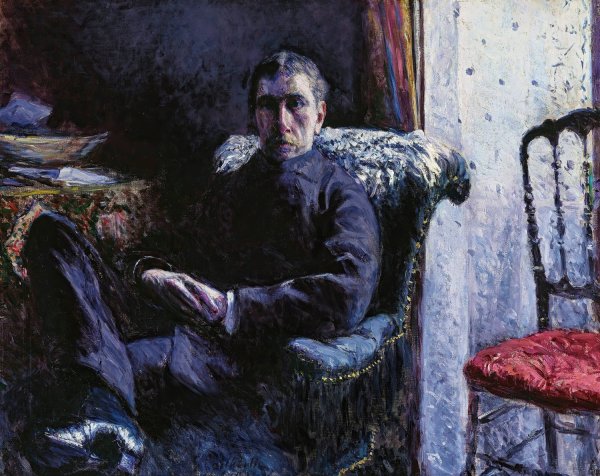 Portrait de Georges Roman  by Gustave Caillebotte - Hand-Painted Oil Painting Reproduction
