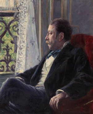 Portrait of a Man by Gustave Caillebotte Oil Painting
