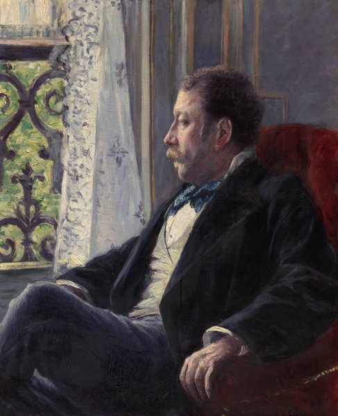 Main Product Photo of Portrait of a Man  Painting by Gustave Caillebotte