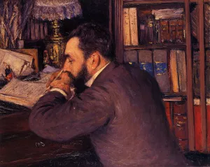 Portrait of Henri Cordier painting by Gustave Caillebotte