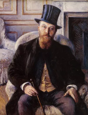 Portrait of Jules Dubois by Gustave Caillebotte Oil Painting