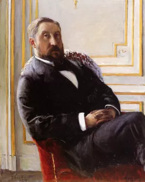 Portrait of Jules Richemont Oil painting by Gustave Caillebotte