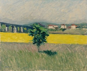Prairie Au Pont D'argenteuil by Gustave Caillebotte Oil Painting
