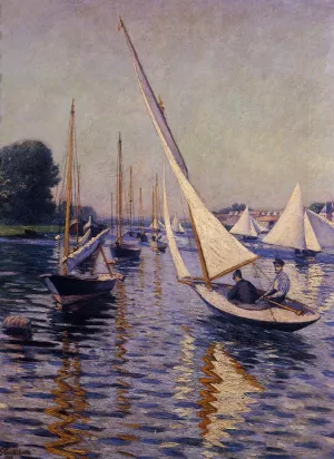 Regatta at Argenteuil by Gustave Caillebotte - Oil Painting Reproduction