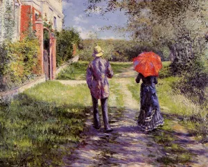 Rising Road painting by Gustave Caillebotte