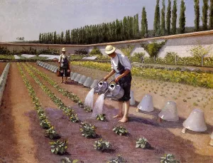 The Gardeners by Gustave Caillebotte - Oil Painting Reproduction