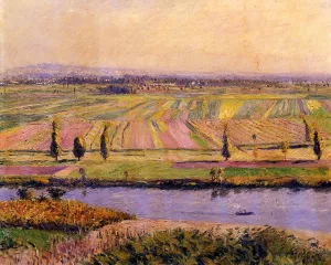 The Gennevilliers Plain, Seen from the Slopes of Argenteuil by Gustave Caillebotte Oil Painting