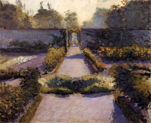 The Kitchen Garden, Yerres by Gustave Caillebotte Oil Painting