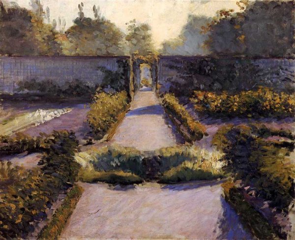 The Kitchen Garden, Yerres by Gustave Caillebotte - Hand-Painted Oil Painting Reproduction