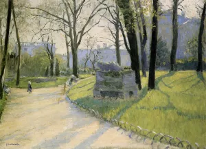 The Parc Monceau by Gustave Caillebotte - Oil Painting Reproduction