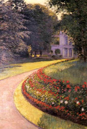 The Park at Yerres by Gustave Caillebotte Oil Painting