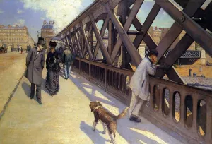 The Pont du Europe painting by Gustave Caillebotte