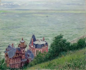 Villas at Trouville Oil painting by Gustave Caillebotte