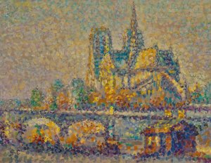 Notre-Dame de Paris Oil painting by Gustave Cariot