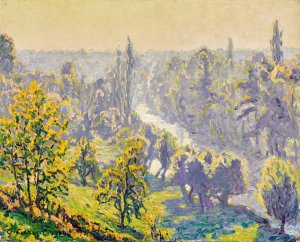 Perigny, automne, matinee sur l'Yerres by Gustave Cariot Oil Painting
