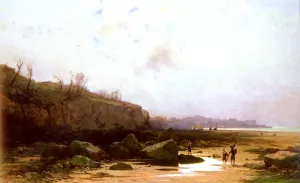 Pecheurs A Douarnenez Oil painting by Gustave Castan