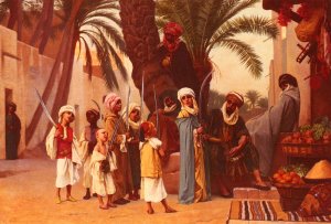 A Tale of 1001 Nights by Gustave Clarence Rodolphe Boulanger Oil Painting
