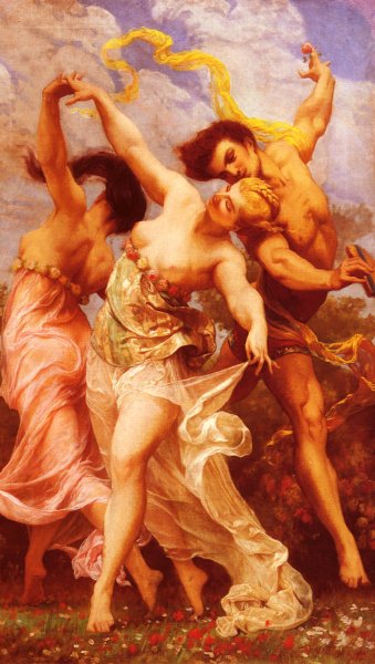Main Product Photo of La Danse Amoureuse Painting by Gustave Clarence Rodolphe Boulanger