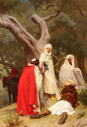 Reception of an Emir by Gustave Clarence Rodolphe Boulanger - Oil Painting Reproduction