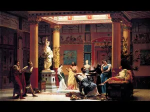 The Flute Concert by Gustave Clarence Rodolphe Boulanger - Oil Painting Reproduction