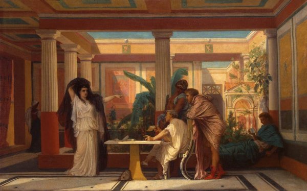 Main Product Photo of Theatrical Rehearsal in the House of an Ancient Rome Poet Painting by Gustave Clarence Rodolphe Boulanger