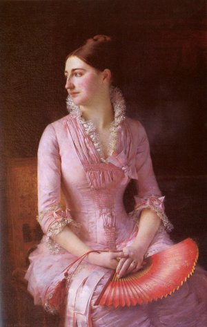 Portrait of Anne-Marie Dagnan by Gustave Claude Etienne Courtois Oil Painting