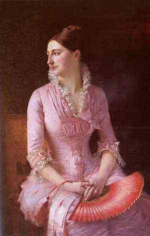 Portrait of Anne-Marie Dagnan Oil painting by Gustave Claude Etienne Courtois