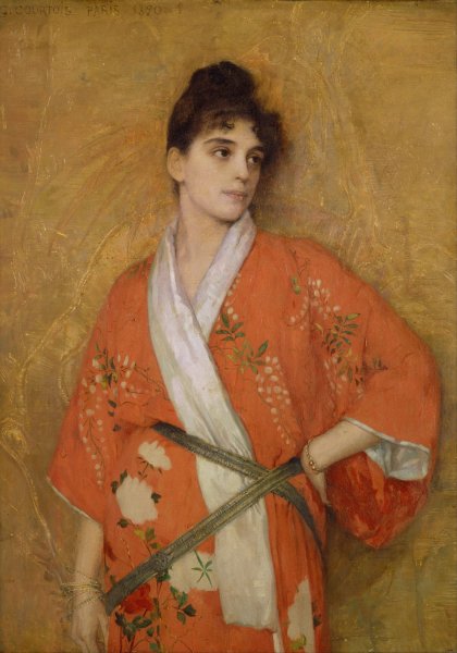Study  by Gustave-Claude-Etienne Courtois - Hand-Painted Oil Painting Reproduction