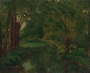 A Brook in a Clearing by Gustave Courbet Oil Painting
