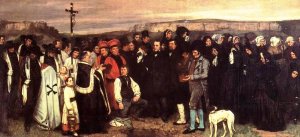 A Burial at Ornans Oil painting by Gustave Courbet