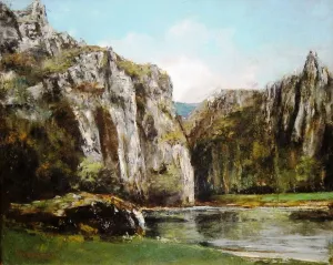 A Gorge in the Jura painting by Gustave Courbet