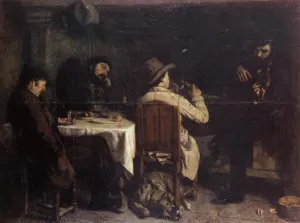 After Dinner at Ornans by Gustave Courbet Oil Painting