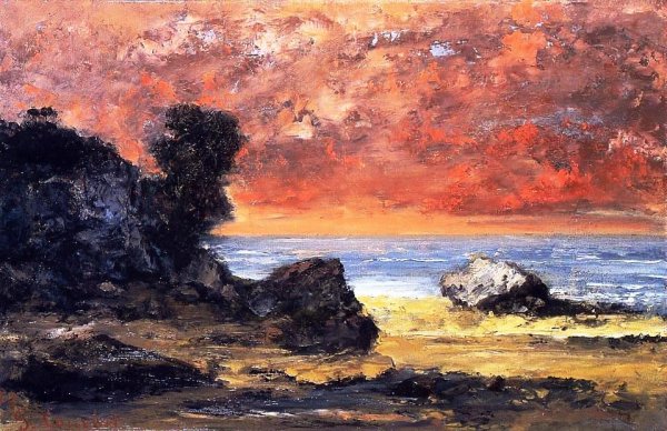 After the Storm by Gustave Courbet - Hand-Painted Oil Painting Reproduction