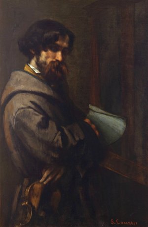 Alphonse Promayet by Gustave Courbet Oil Painting