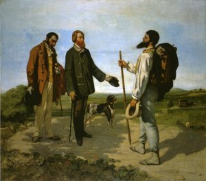 Bonjour, Monsieur Courbet by Gustave Courbet Oil Painting