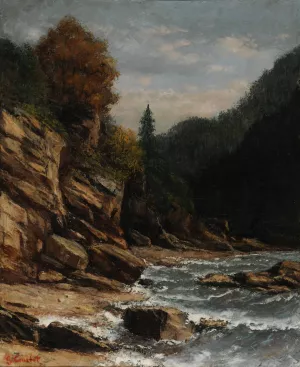 Bords du lac Leman by Gustave Courbet Oil Painting