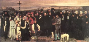 Burial at Ornans by Gustave Courbet - Oil Painting Reproduction
