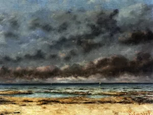 Calm Seas painting by Gustave Courbet