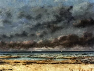 Calm Seas Oil painting by Gustave Courbet