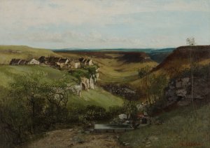 Chateau d'Ornans by Gustave Courbet Oil Painting