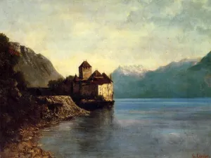 Chateau du Chillon by Gustave Courbet - Oil Painting Reproduction