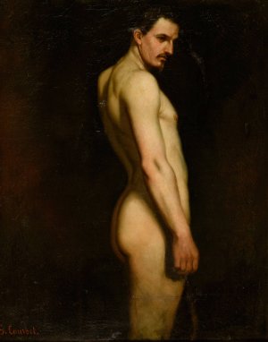 Etude de nu by Gustave Courbet Oil Painting