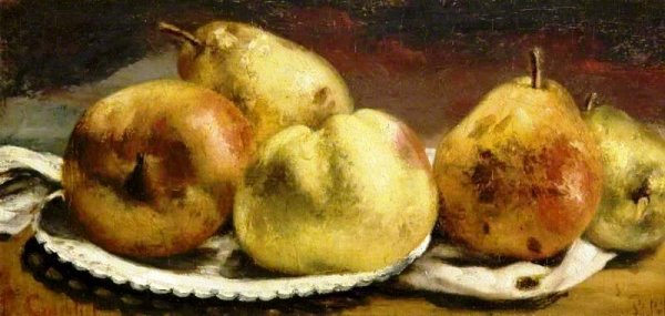 Fruit by Gustave Courbet - Hand-Painted Oil Painting Reproduction