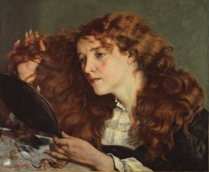 Jo, The Beautiful Irish Girl by Gustave Courbet Oil Painting
